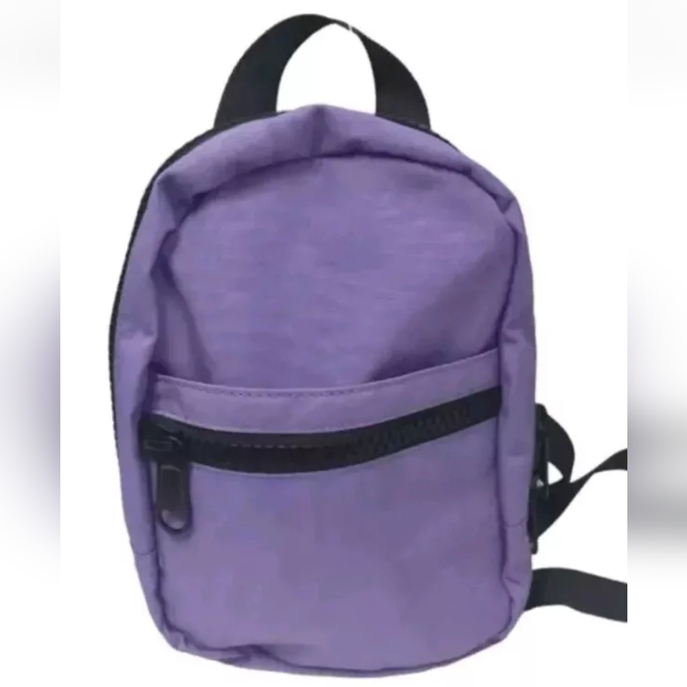 BP Purple Mini Nylon Backpack Nordstrom Zipper Micro Unisex Packable Travel New